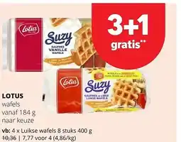 Spar LOTUS Luikse wafels 8 stuks 400 g aanbieding
