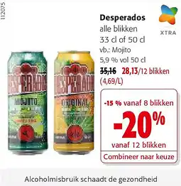 Colruyt Desperados Mojito 5,9 % vol 50 cl aanbieding