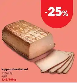 Spar kippenvleesbrood aanbieding