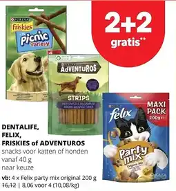 Spar Felix party mix original 200 g aanbieding