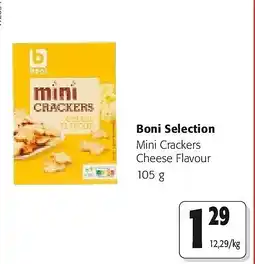 Colruyt Boni Selection Mini Crackers Cheese Flavour 105 g aanbieding