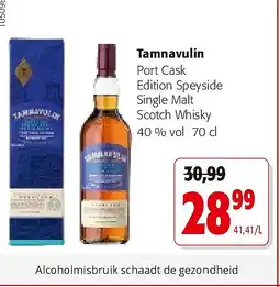 Colruyt Tamnavulin Port Cask Edition Speyside Single Malt Scotch Whisky 40 % vol 70 cl aanbieding