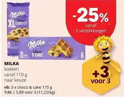 Spar MILKA choco & cake 175 g aanbieding