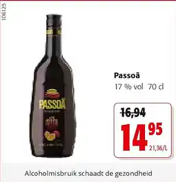Colruyt Passoã 17 % vol 70 cl aanbieding