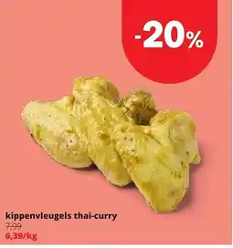 Spar kippenvleugels thai-curry aanbieding