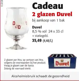 Colruyt Duvel 8,5 % vol 24 x 33 cl aanbieding