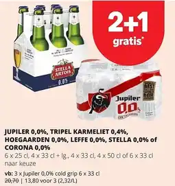 Spar Jupiler 0,0% cold grip 6 x 33 cl aanbieding