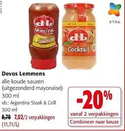 Colruyt Devos Lemmens Argentina Steak & Grill 300 ml aanbieding