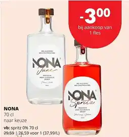 Spar NONA spritz 0% 70 cl aanbieding