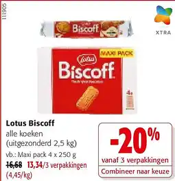 Colruyt Lotus Biscoff Maxi pack 4 x 250 g aanbieding