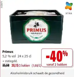 Colruyt Primus 5,2 % vol 24 x 25 cl aanbieding