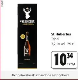 Colruyt St Hubertus Tripel 7,2 % vol 75 cl aanbieding