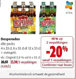Colruyt Desperados Original 5,9 % vol 6 x 33 cl aanbieding
