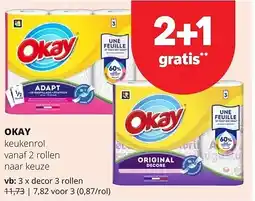 Spar OKAY decor 3 rollen aanbieding