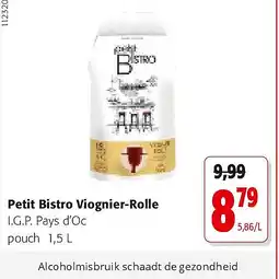 Colruyt Petit Bistro Viognier-Rolle aanbieding