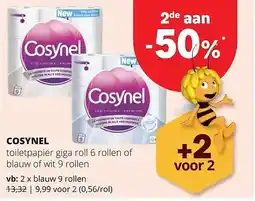 Spar COSYNEL blauw 9 rollen aanbieding