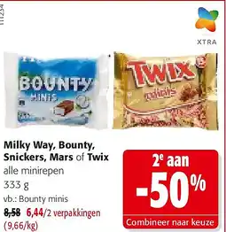 Colruyt Bounty minis aanbieding