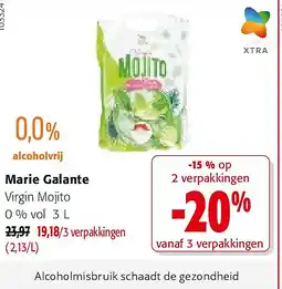 Colruyt Marie Galante Virgin Mojito 0 % vol 3 L aanbieding