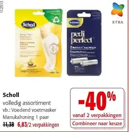 Colruyt Scholl Voedend voetmasker Manukahoning 1 paar aanbieding