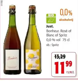 Colruyt Just. Spritz aanbieding