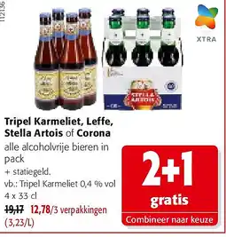 Colruyt Tripel Karmeliet 0,4 % vol 4 x 33 cl aanbieding