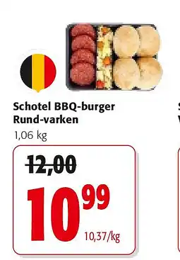 Colruyt Schotel BBQ-burger Rund-varken aanbieding