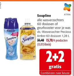 Colruyt Soupline Wasverzachter Precious Amber 60 dosissen 1,28 L aanbieding