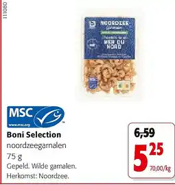 Colruyt Boni Selection noordzeegarnalen 75 g aanbieding