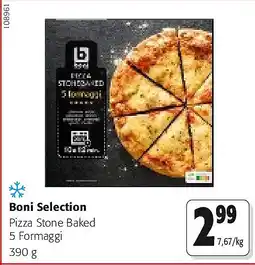Colruyt Boni Selection Pizza Stone Baked 5 Formaggi 390 g aanbieding