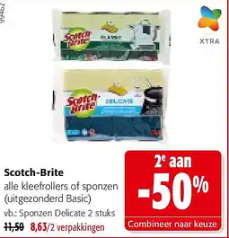 Colruyt Scotch-Brite Sponzen Delicate 2 stuks aanbieding