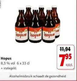 Colruyt Hopus 8,3 % vol 6 x 33 cl aanbieding