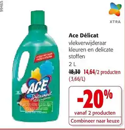 Colruyt Ace Délicat vlekverwijderaar kleuren en delicate stoffen 2 L aanbieding