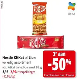 Colruyt KitKat Salted Caramel 99 g aanbieding