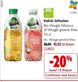 Colruyt Volvic Infusion Vleugje groene thee aanbieding