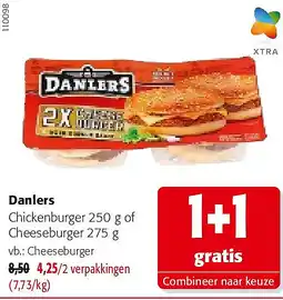 Colruyt Danlers Cheeseburger aanbieding