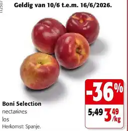 Colruyt Boni Selection nectarines los aanbieding