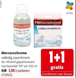 Colruyt Mercurochrome Alcohol geparfumeerd met lavendel 70° vol 100 ml aanbieding