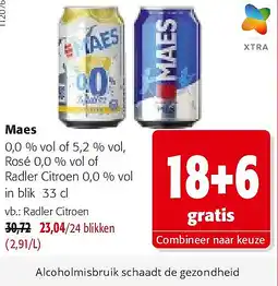 Colruyt Maes Radler Citroen aanbieding