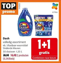 Colruyt Dash Vloeibaar wasmiddel Stralende kleuren 30 dosissen 1,35 L aanbieding
