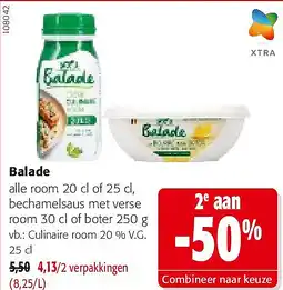 Colruyt Balade Culinaire room 20 % V.G. 25 cl aanbieding