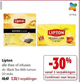 Colruyt Lipton Black Tea With Lemon 20 stuks aanbieding