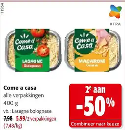 Colruyt Come a casa Lasagne bolognese aanbieding
