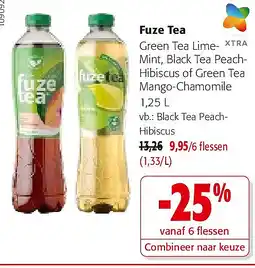 Colruyt Fuze Tea Black Tea PeachHibiscus aanbieding