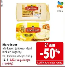 Colruyt Maredsous Tradition sneetjes 330 g aanbieding