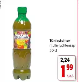 Colruyt Tönissteiner multivruchtensap 50 cl aanbieding