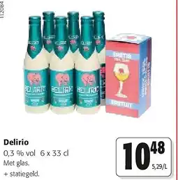 Colruyt Delirio 0,3 % vol 6 x 33 cl aanbieding