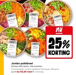 Jumbo Jumbo pokébowl aanbieding