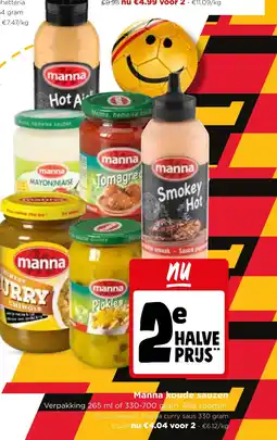 Jumbo Manna koude sauzen aanbieding