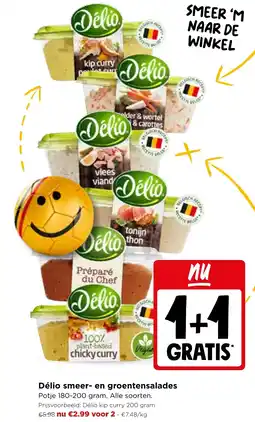 Jumbo Delio smeer en groentensalades aanbieding