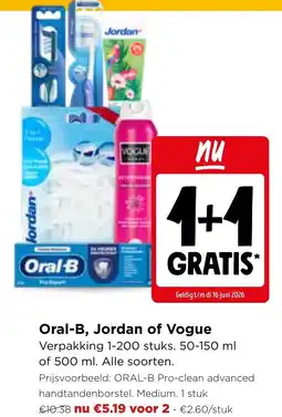 Jumbo Oral-b, jordan of vogue aanbieding